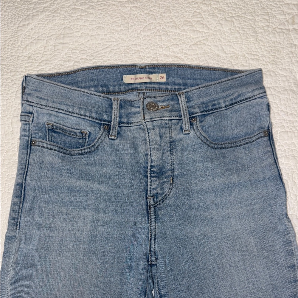Levi's 311 High Rise Light Blue Jeans